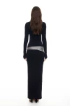 LIOD00127-HOMECOMING LONG SLEEVE MAXI DRESS ONYX-5