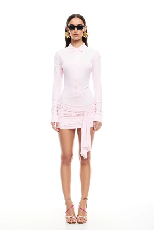 LIOD00125-SOHO MINI DRESS BLUSH-1