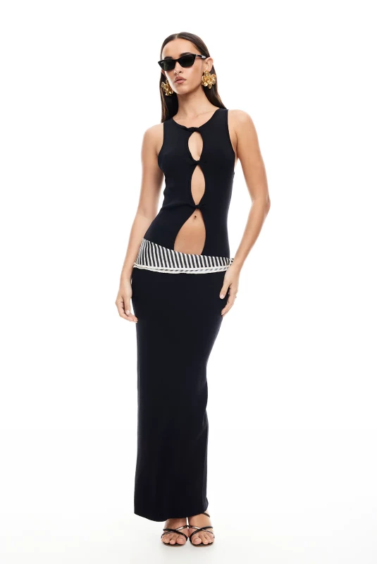 LIOD00128-HOMECOMING MAXI DRESS ONYX-1